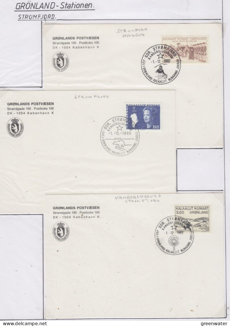 Greenland Station Stromfjord  6 Cards Woth Special Ca  (GB180) - Stations Scientifiques & Stations Dérivantes Arctiques