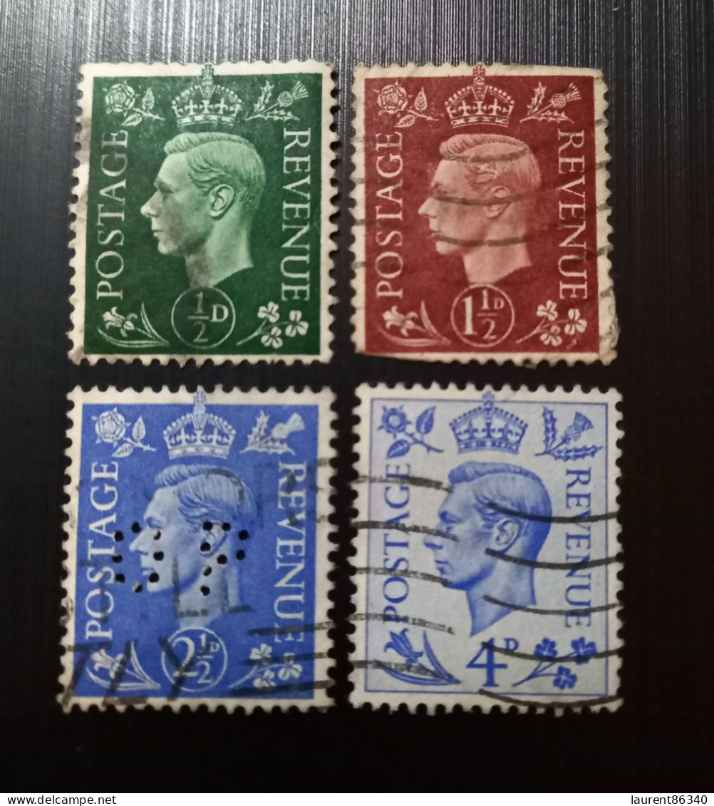 Grande Bretagne 1937,1941 & 1965 New Colors King George VI   Gravure: Harrison Lot 1 - Used Stamps