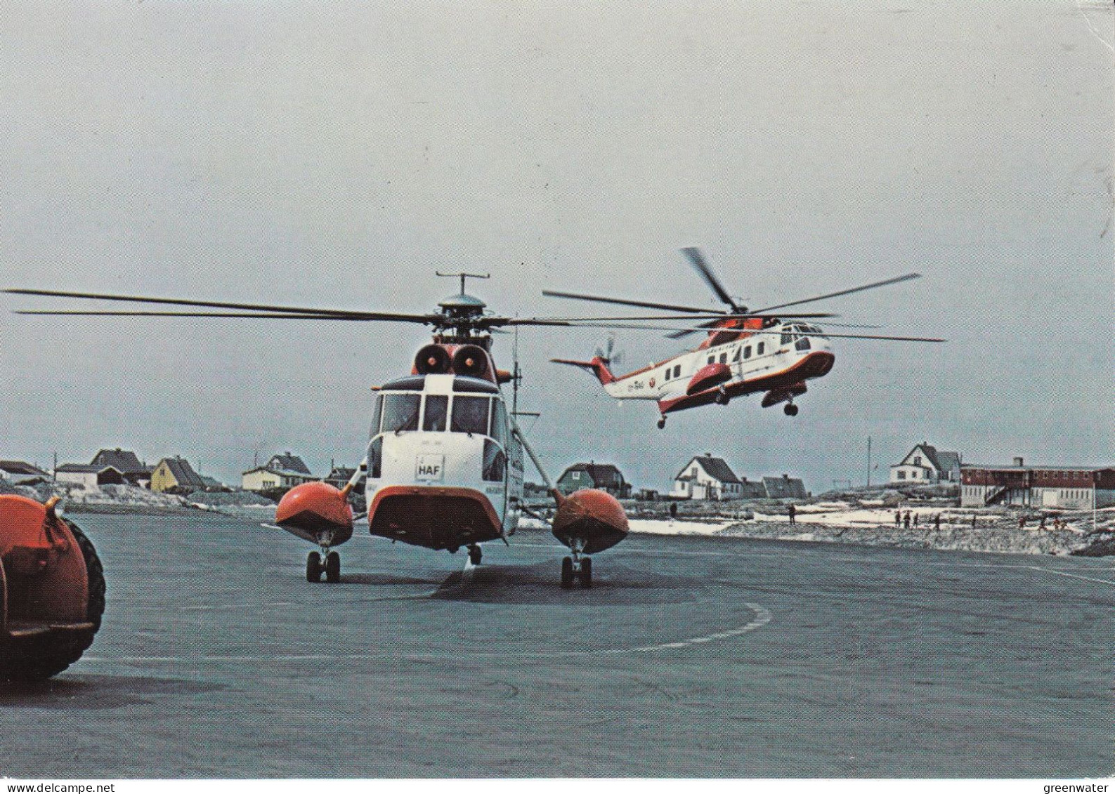 Greenland Station Stromfjord  Postcard Heliport Godthaab (GB181) - Stations Scientifiques & Stations Dérivantes Arctiques