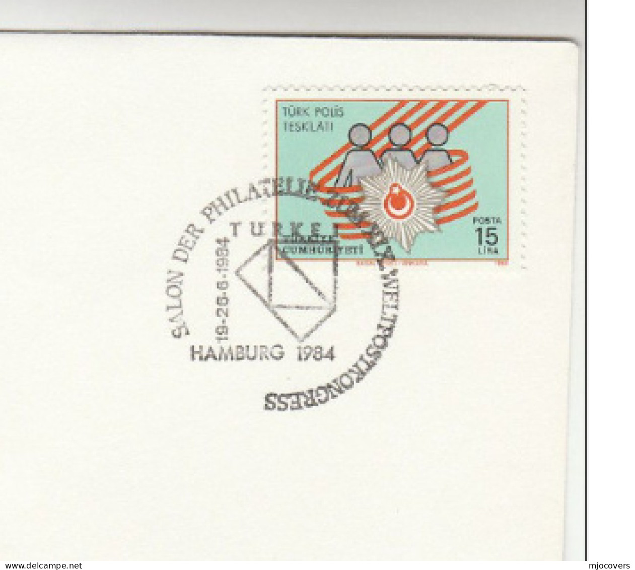 POLICE 1994 Turkey Stamps EVENT Cover - Police - Gendarmerie