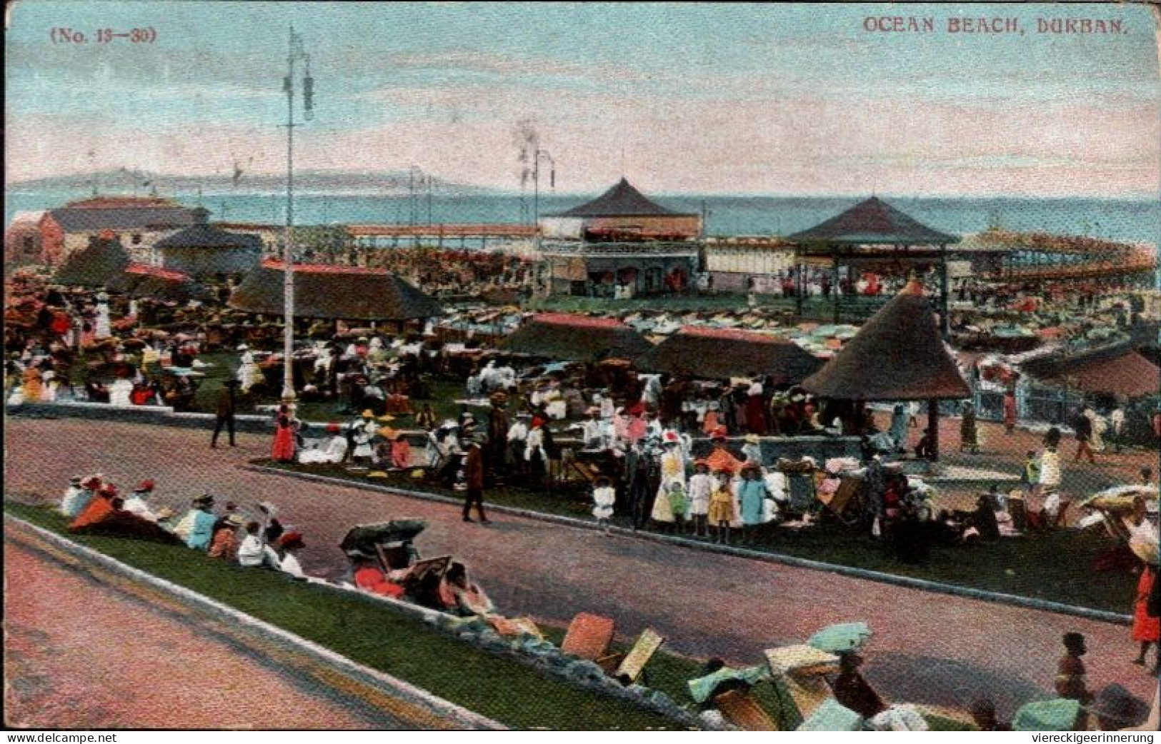 ! Alte Ansichtskarte Durban, South Africa, 1910, Rudolstadt - Südafrika