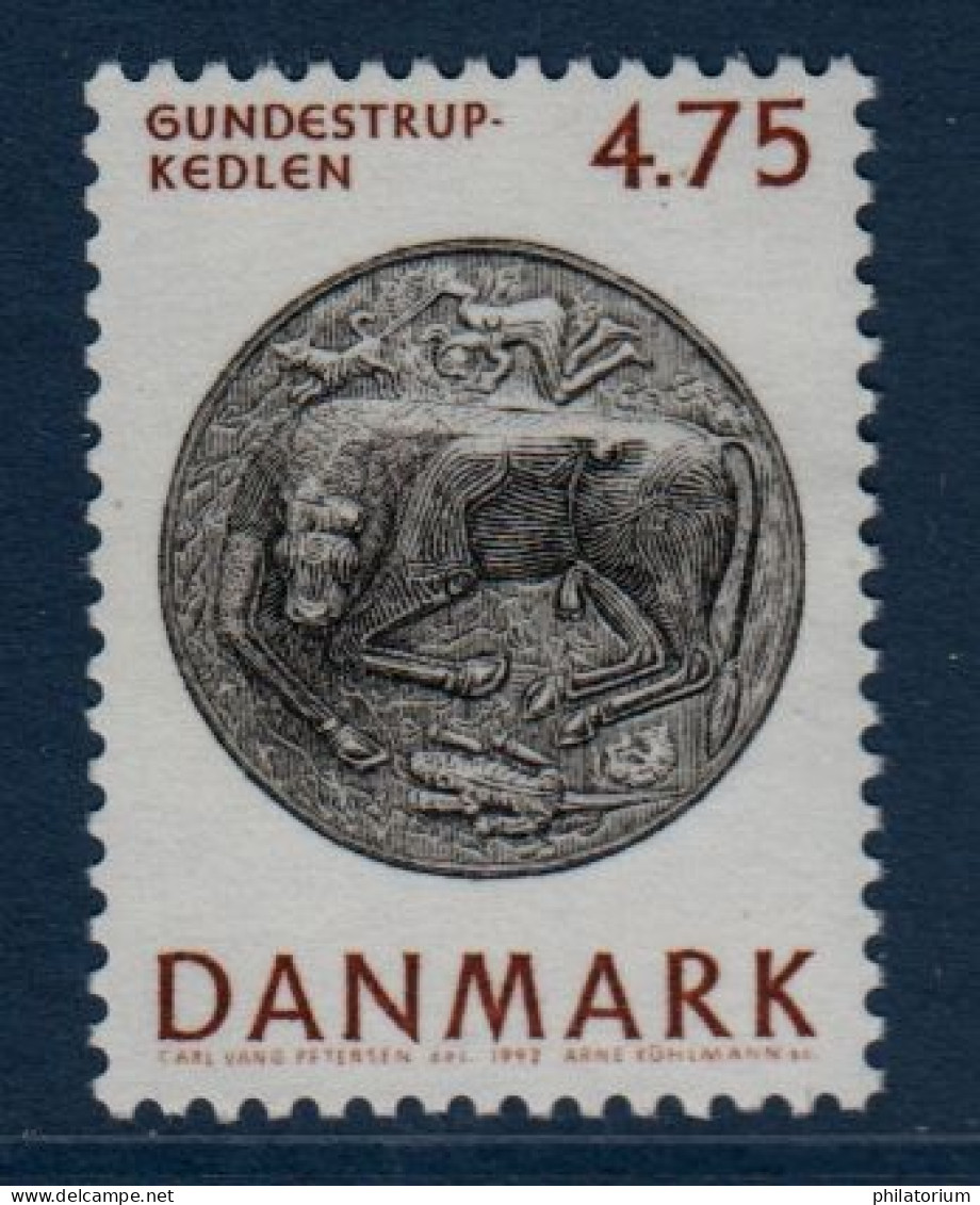 DANMARK, Danemark, **, Yv 1023, Mi 1020, SG 973, Plaque Inférieure Du Chaudron De Gundestrup, - Unused Stamps