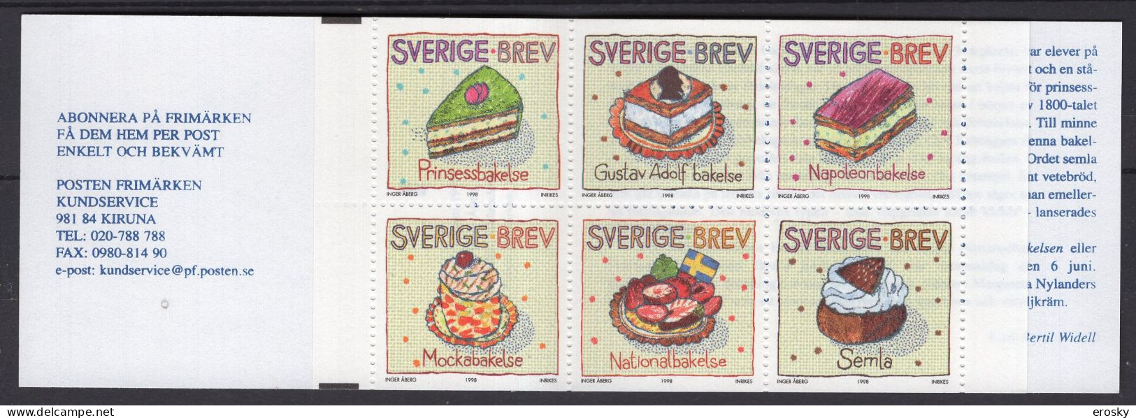 F1681 - SUEDE SWEDEN N°2044 ** Carnet - 1981-..