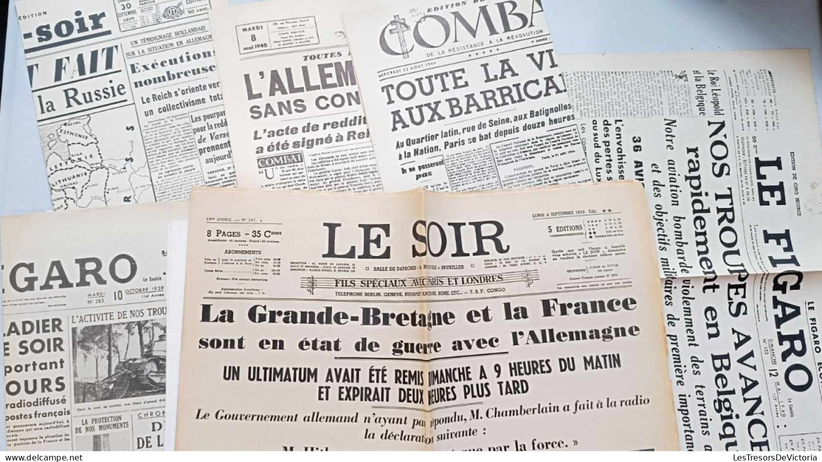 Lot De 18 Journaux De Guerre 1939-1945 - Other & Unclassified