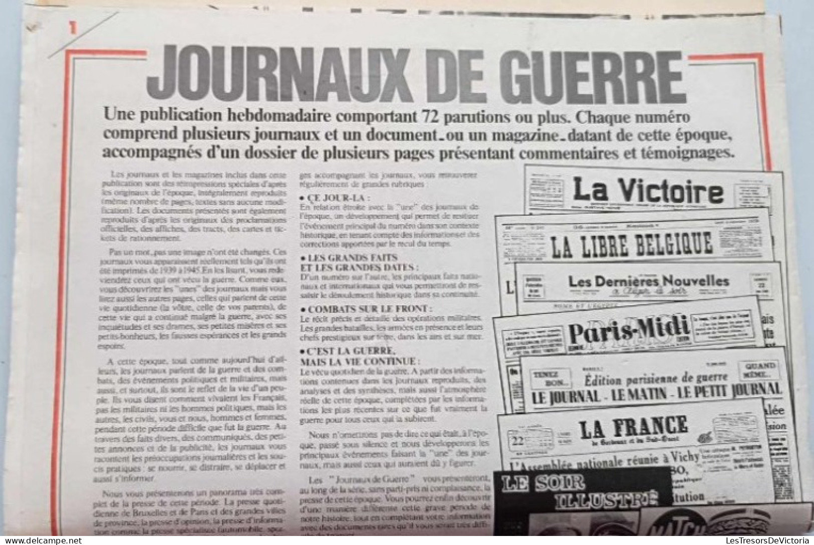 Lot De 18 Journaux De Guerre 1939-1945 - Autres & Non Classés