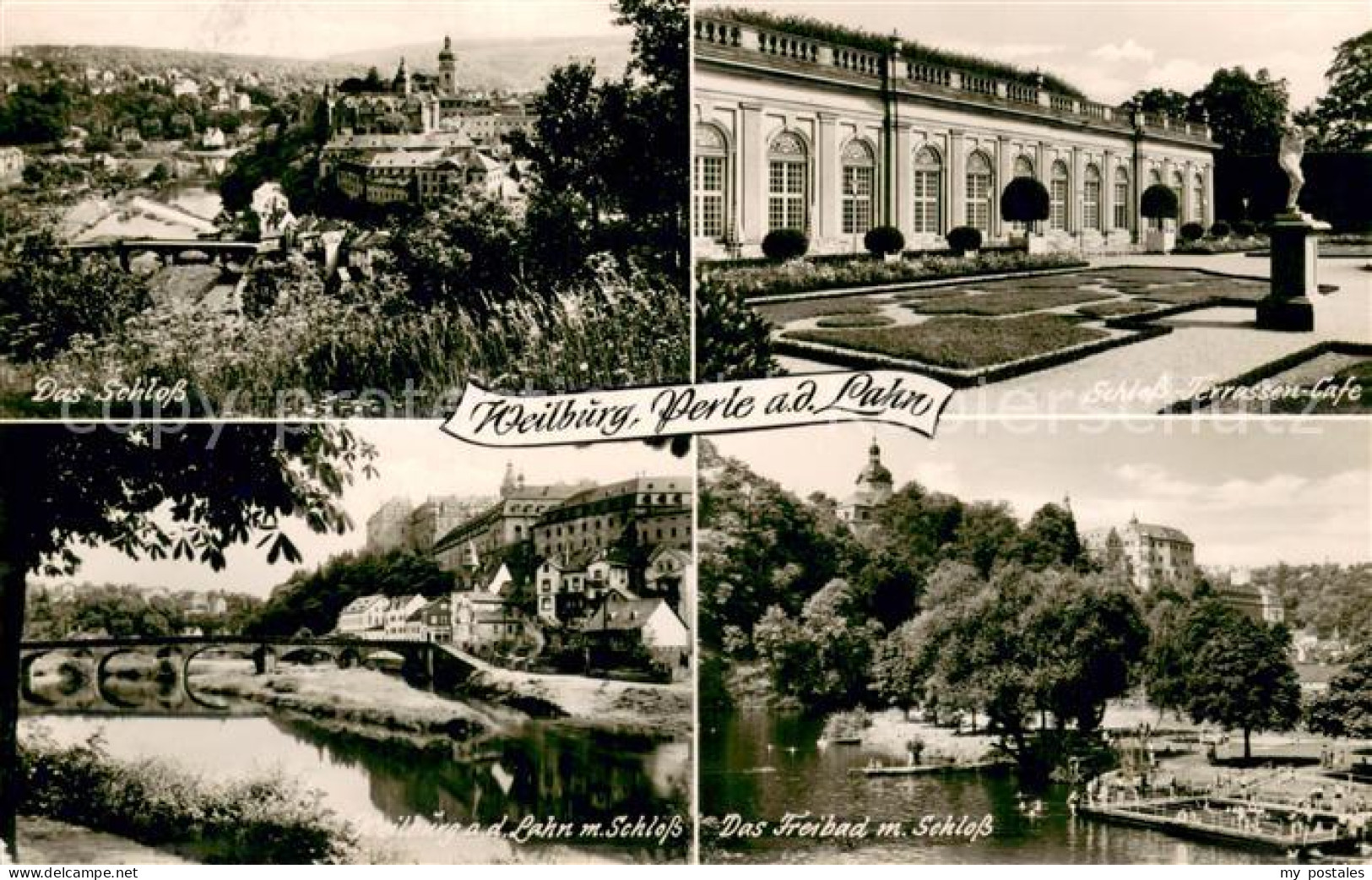 73697727 Weilburg Schlossterrassen- Cafe Schloss Freibad  Weilburg - Weilburg