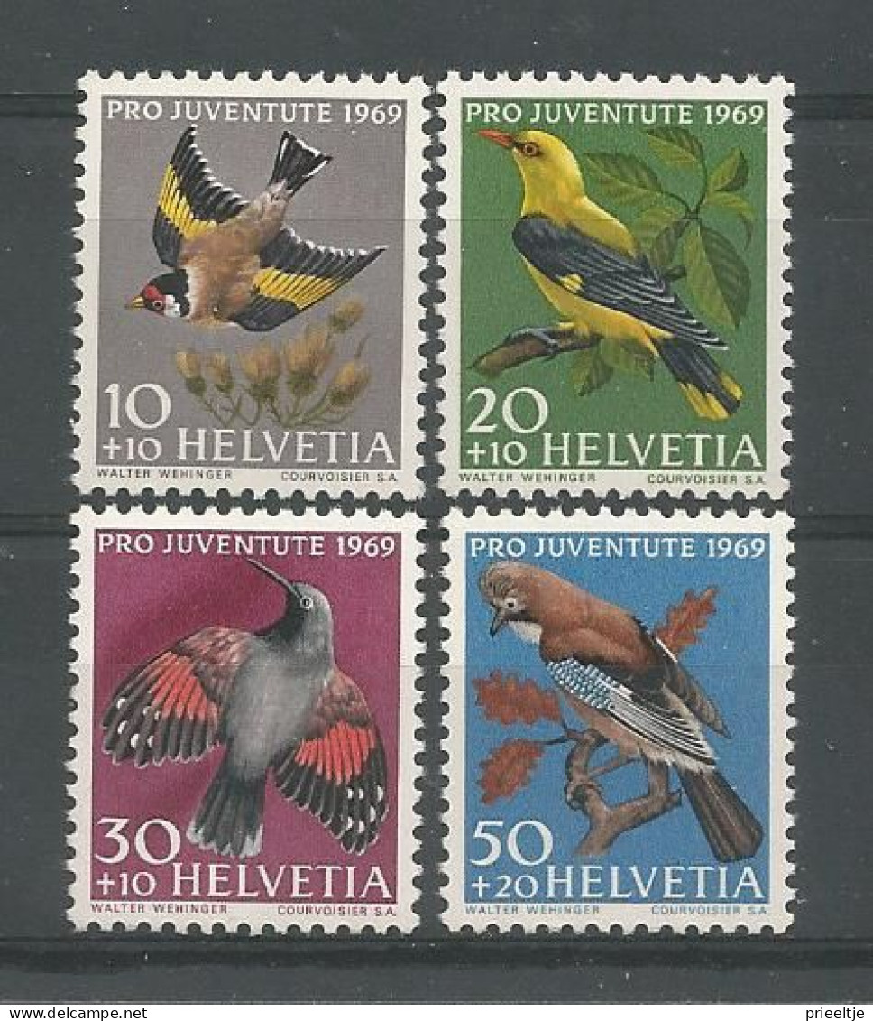 Switzerland 1969 Birds Y.T. 846/849 ** - Nuevos