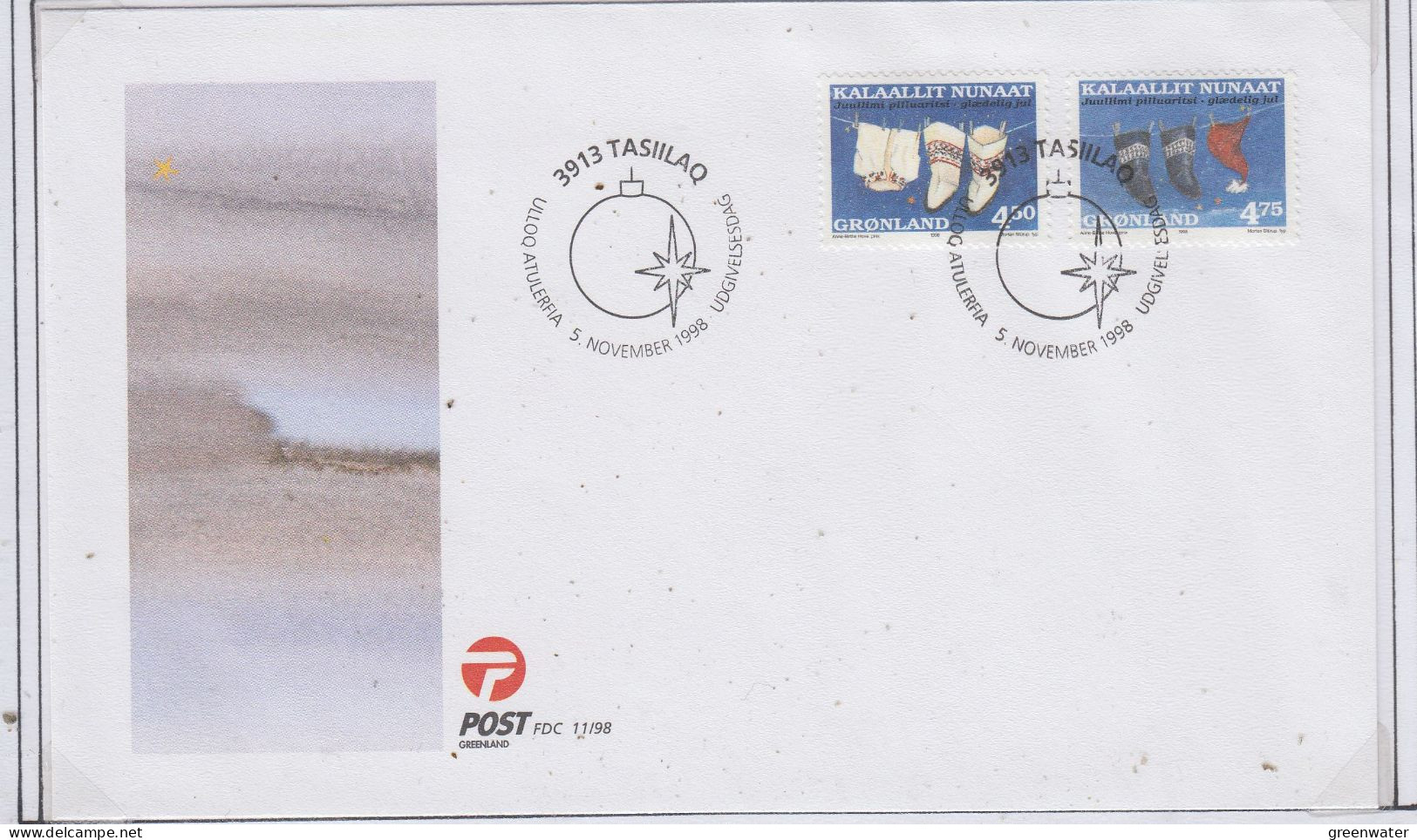 Greenland Station Tasiilaq Handcraft 2v FDC 1998 (GB183A) - FDC