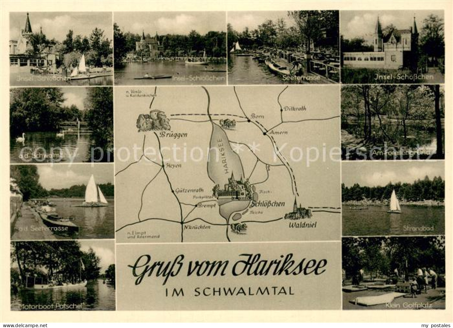 73697697 Schwalmtal Niederrhein Hariksee Insel- Schloesschen Strandbad Seeterras - Schwalmtal