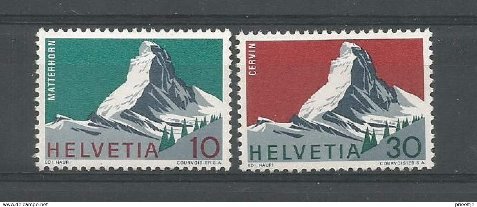 Switzerland 1965 Mountains Y.T. 753/754  ** - Nuevos