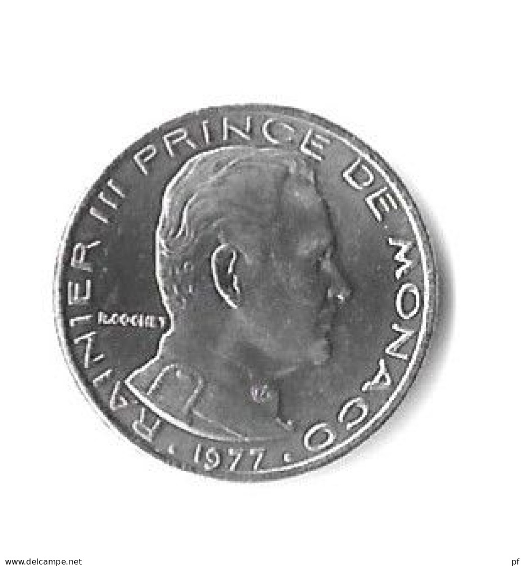8 Pieces De Monaco 1977 :   1 - 5 -10 - 20 Centimes + 1/2 - 1 - 5 - 10 Francs 1977  UNC/FDC - Uncirculated