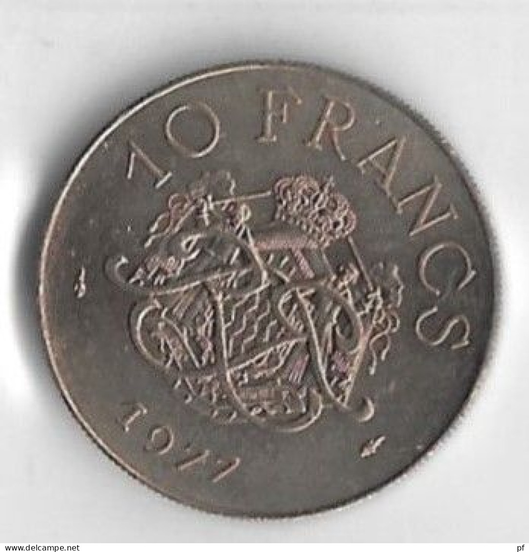 8 pieces de Monaco 1977 :   1 - 5 -10 - 20 centimes + 1/2 - 1 - 5 - 10 francs 1977  UNC/FDC