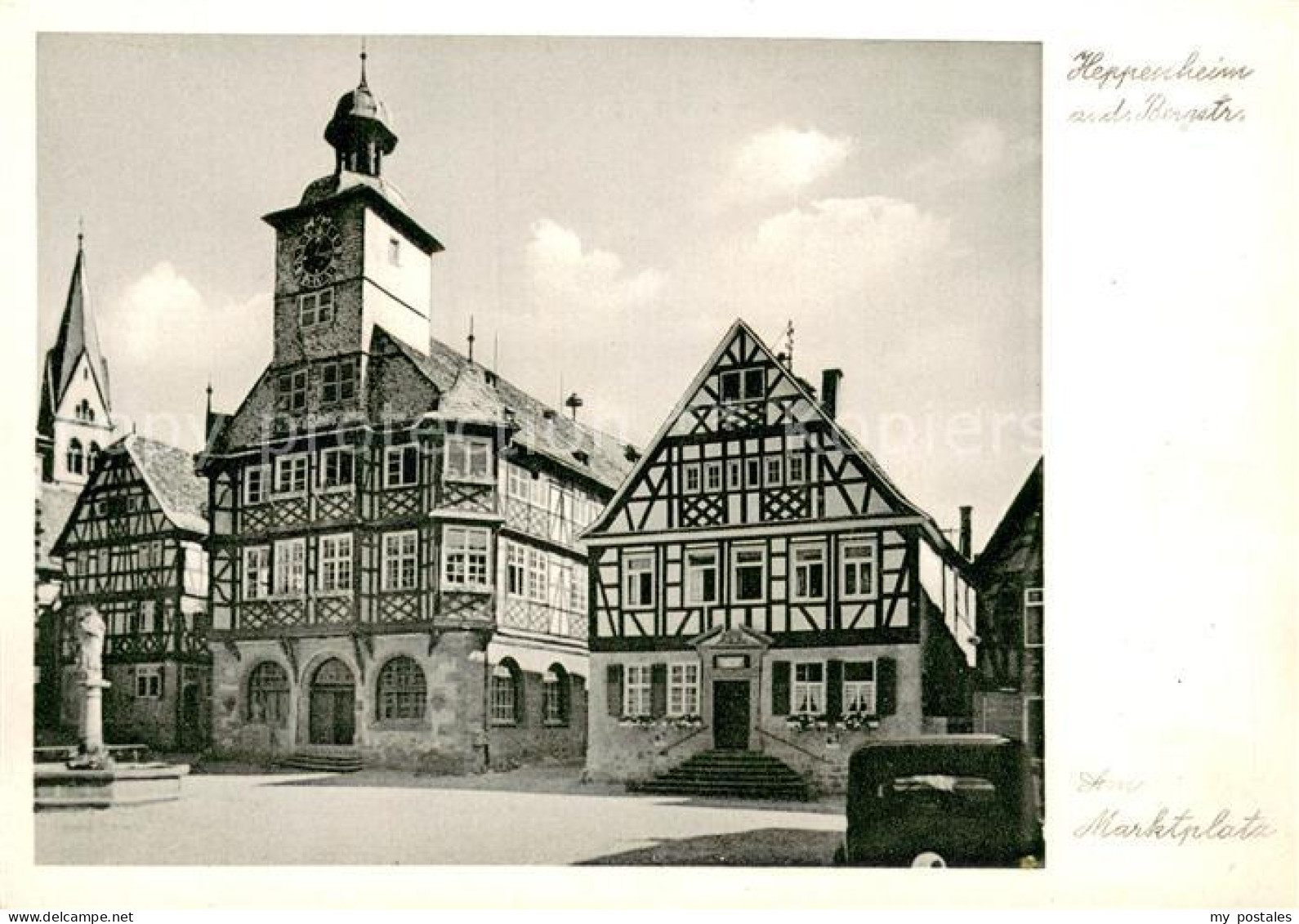 73697441 Heppenheim Bergstrasse Marktplatz Hotel Und Gaststaette Zum Goldenen En - Heppenheim