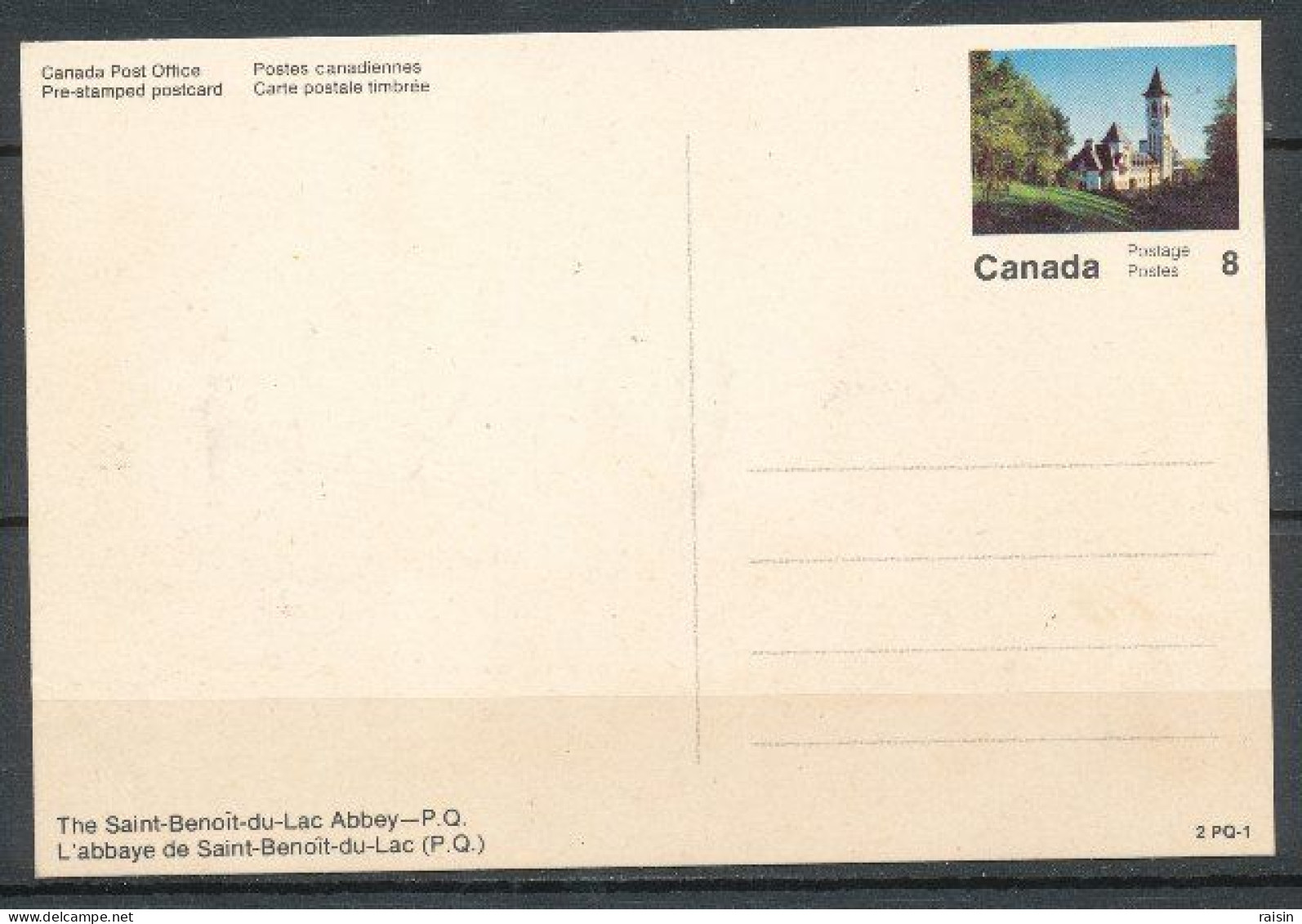 Canada Entier Postal  L'abbaye De Saint-Benoit-du-Lac  Non Circulé - 1953-.... Reign Of Elizabeth II