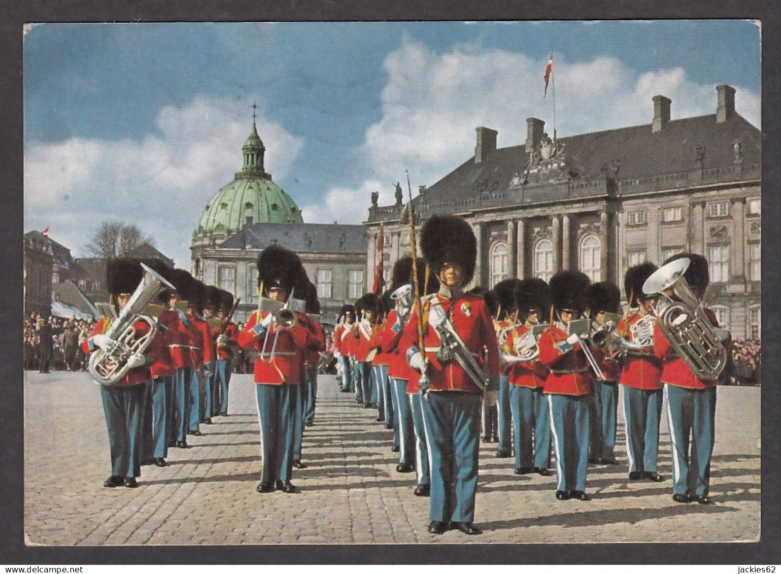112480/ KØBENHAVN, Amalienborg Palace, The Royal Guard In Full-dress Uniform - Danemark