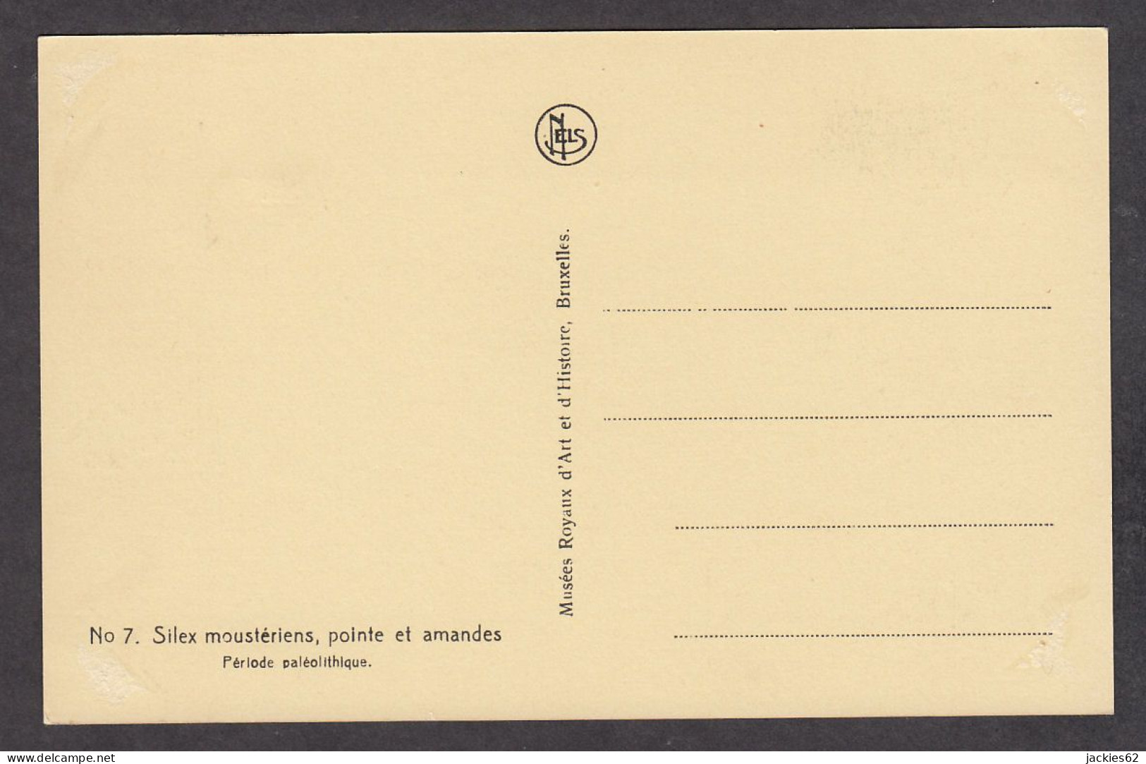 087788/ BRUXELLES, Musées Des Beaux-Arts, *Silex Moustériens, Pointe Et Amandes*, Période Paléolithique - Museums