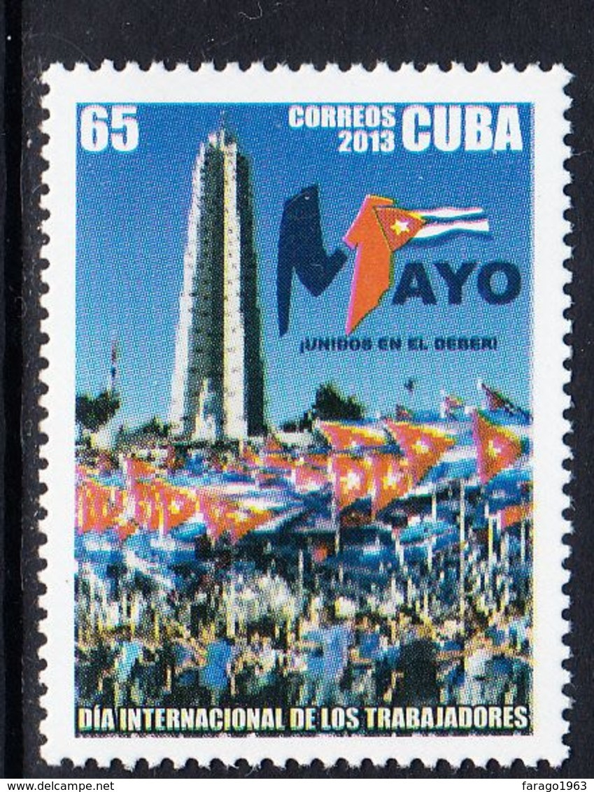 2013 Cuba Labour Day  Complete Set Of 1 MNH - Neufs