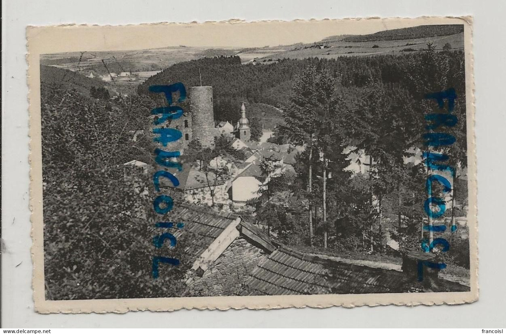 Belgique. Burg-Reuland. Le Bourg Et L'Eglise. NELS. 1952.  Photo A. De Boeck - Burg-Reuland