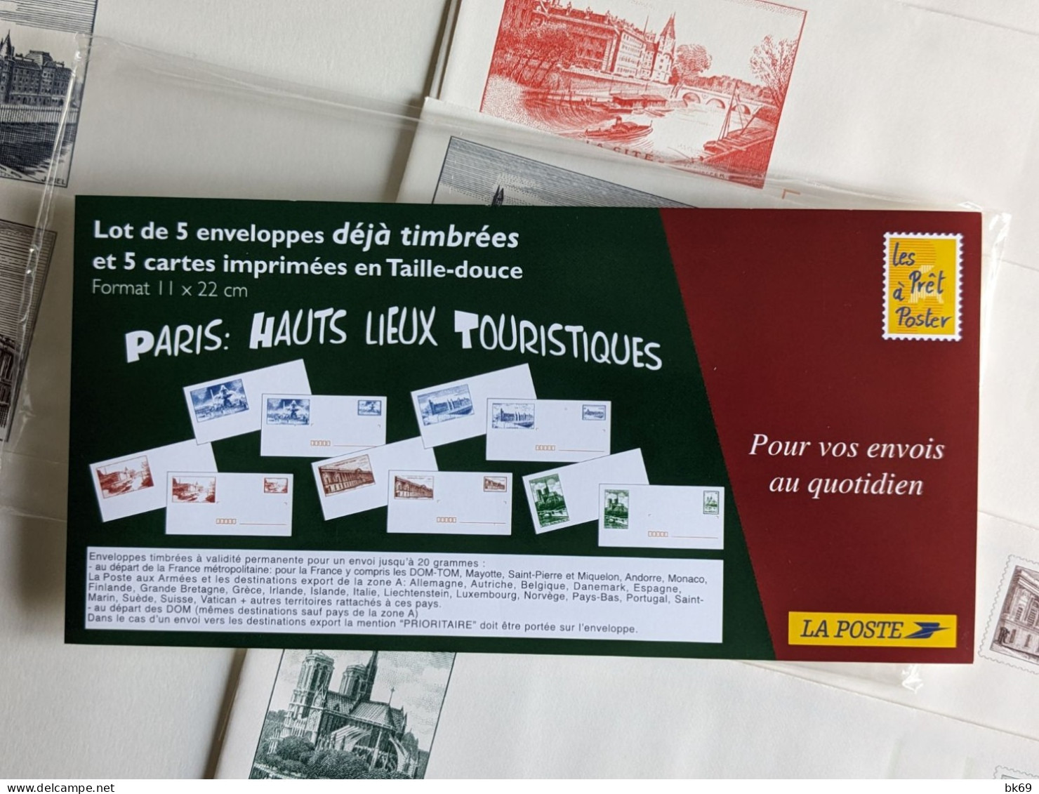 5 Entiers Paris Hauts Lieux Touristiques, Avec 5 Cartes De Correspondances, Imprimé Sur Papier Lourd. Notre Dame... TTB - Other & Unclassified
