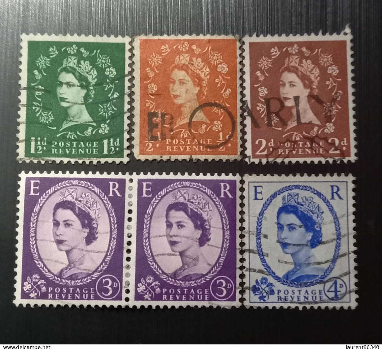 Grande Bretagne 1959  1960 -1967 Queen Elizabeth II - Phosphorescent Stamps Gravure: Printed By Harrison Lot 1 - Gebraucht