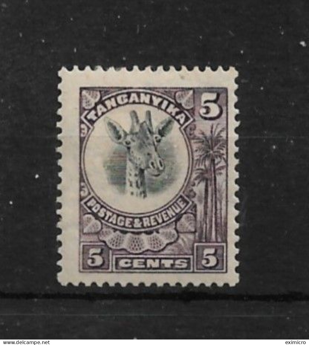 TANGANYIKA 1922 5c SG 74 MOUNTED MINT Cat £3.50 - Tanganyika (...-1932)