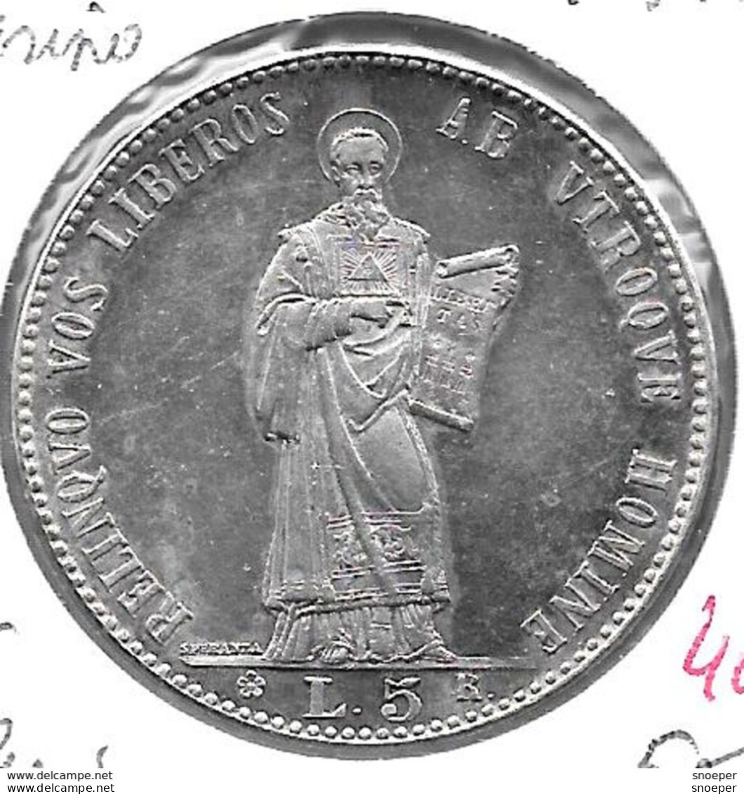 *san Marino 5 Lire 1898   Copy Look - San Marino