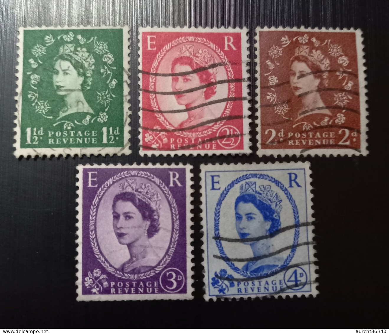 Grande Bretagne 1959  1960 -1967 Queen Elizabeth II - Phosphorescent Stamps Gravure: Printed By Harrison Lot 2 - Gebraucht