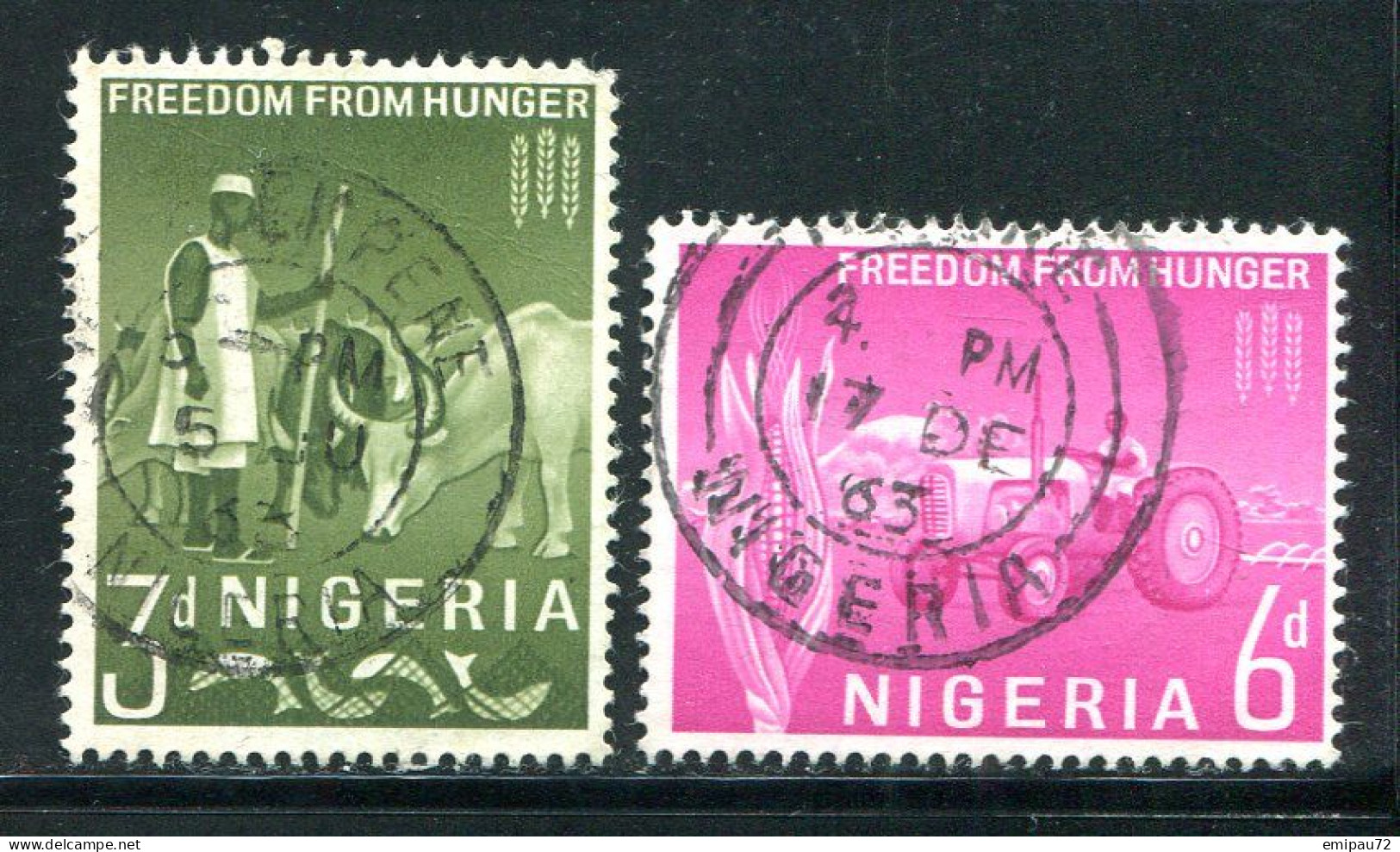 NIGERIA- Y&T N°137 Et 138- Oblitérés - Nigeria (1961-...)