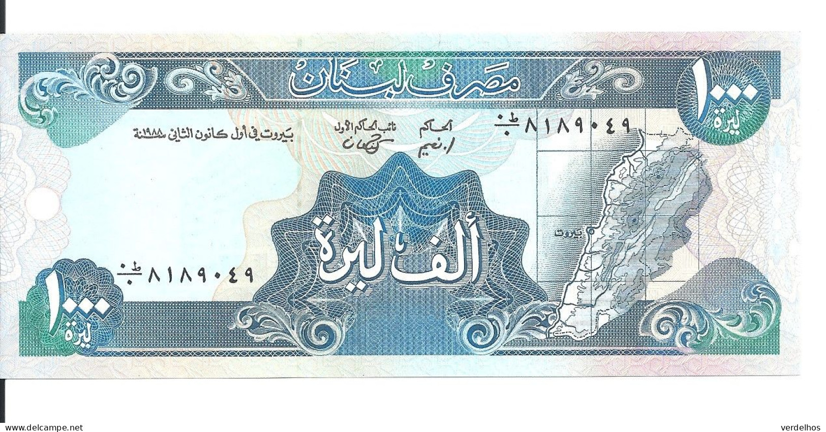 LIBAN 1000 LIVRES 1988 UNC P 69 A - Libanon