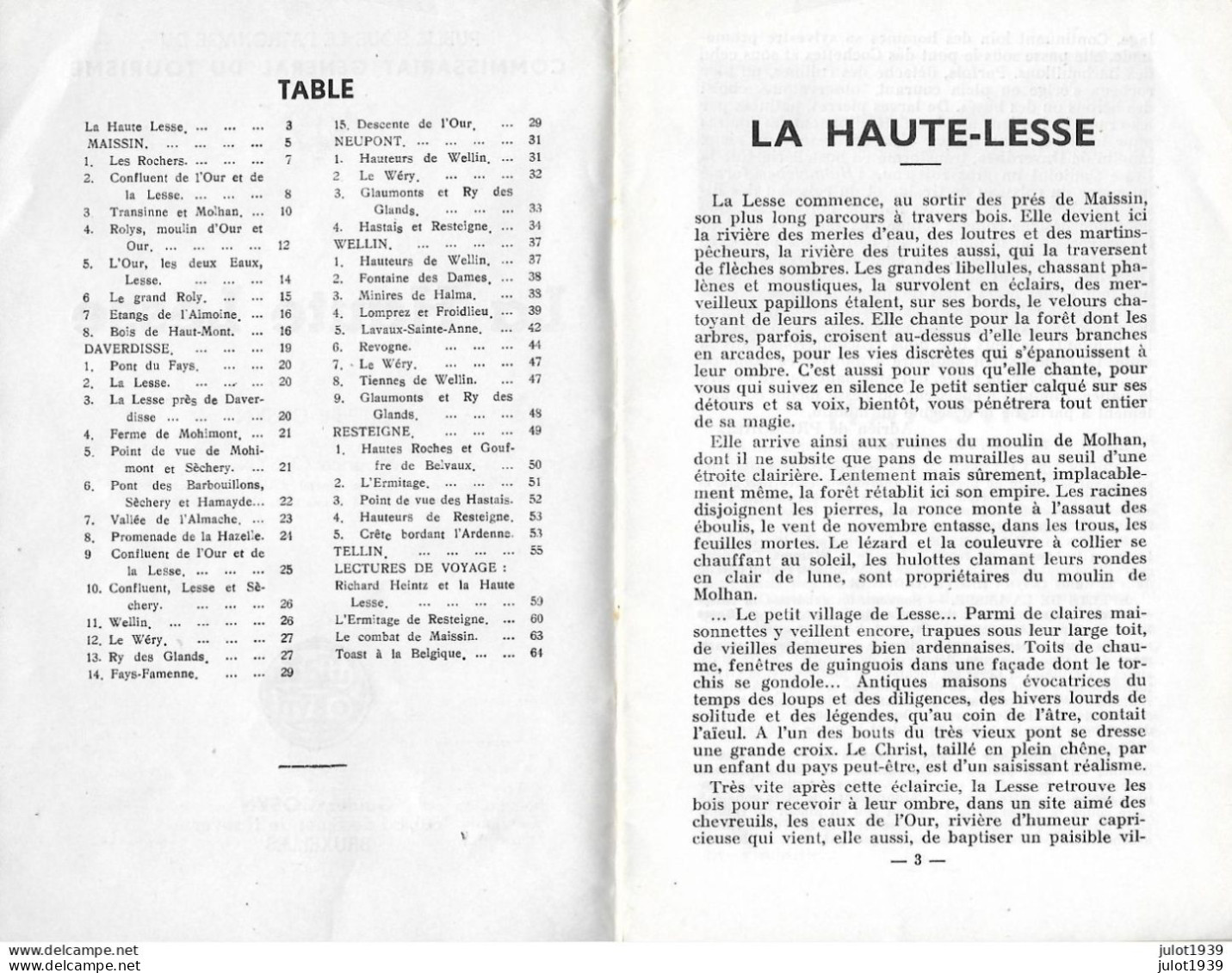 Guide COSYN Des ARDENNES . HAUTE-LESSE . MAISSIN . TELLIN . WELLIN . RESTEIGNE . NEUPONT Etc ... - Paliseul