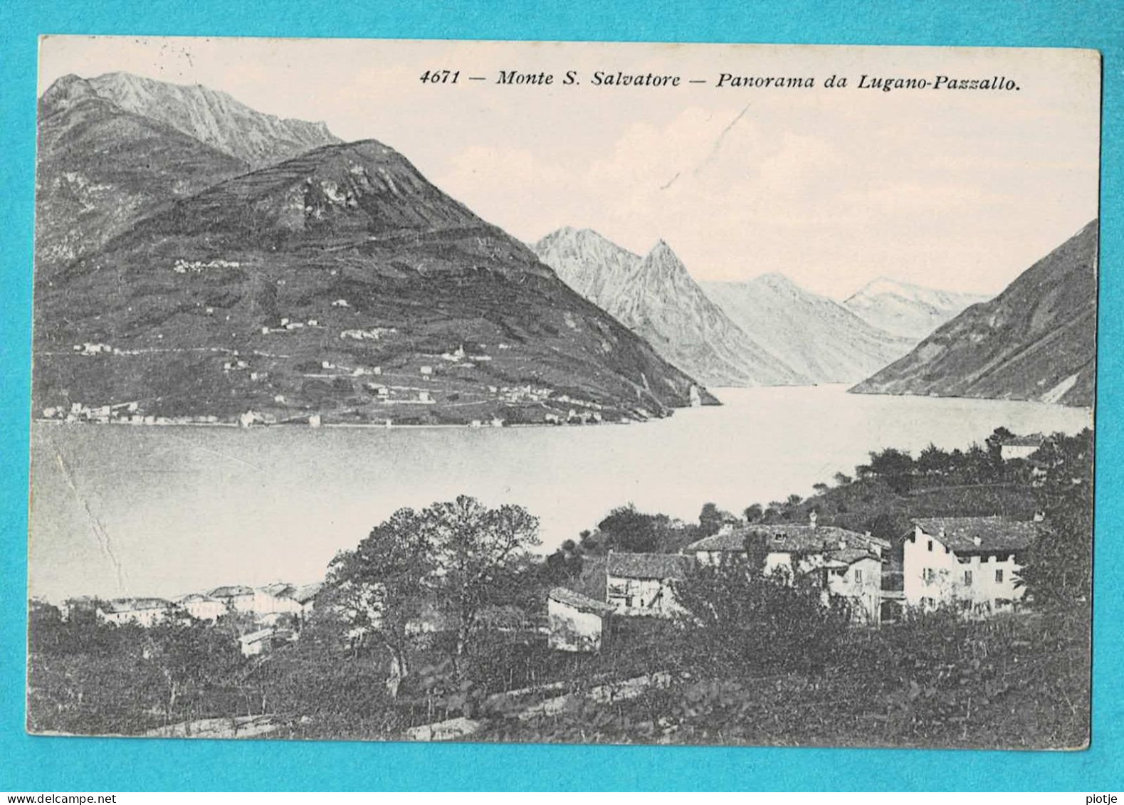 * Lugano (Ticino - Suisse - Schweiz) * (Edition Colortype 4671) Monte S. Salvatore, Panorama Da Lugano Pazzallo - Lugano