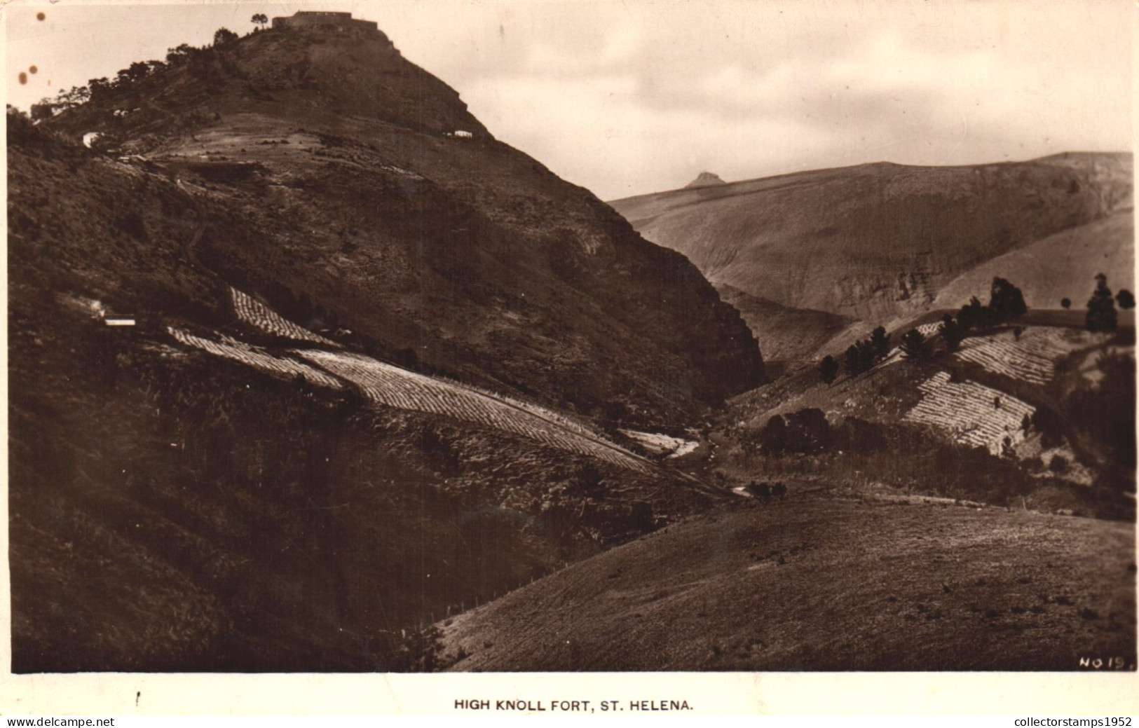 SAINT HELENA ISLAND, HIGH KNOLL FORT, AFRICA, POSTCARD - Santa Helena