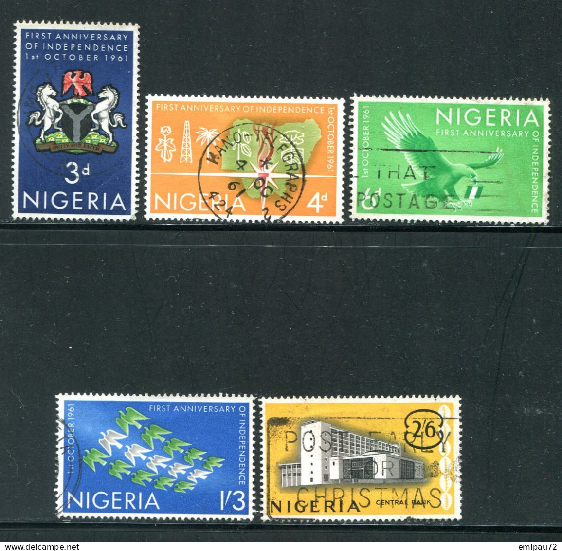 NIGERIA- Y&T N°114 à 118- Oblitérés - Nigeria (1961-...)