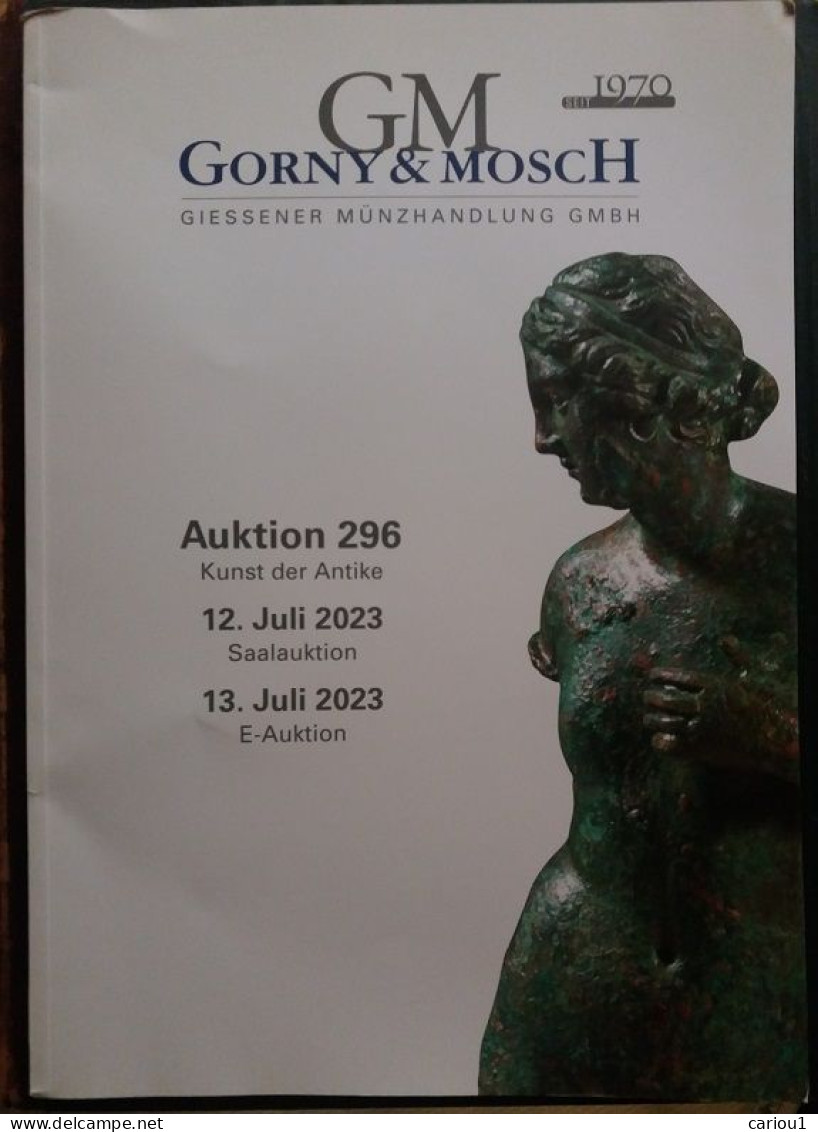 C1  Gorny Mosch Catalogue OBJETS ART ANTIQUE Archeologie 07 2023 + De 500 Objets - Archeologie