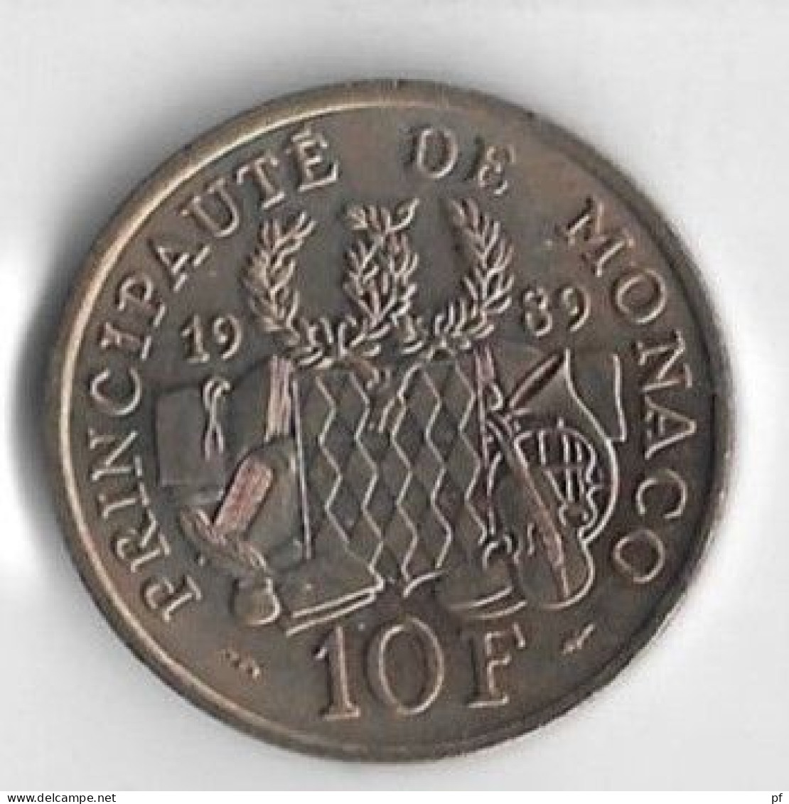 Monaco 10 Francs 1989   Fondation Prince Pierre 1895 -1964  UNC - FDC - FDC