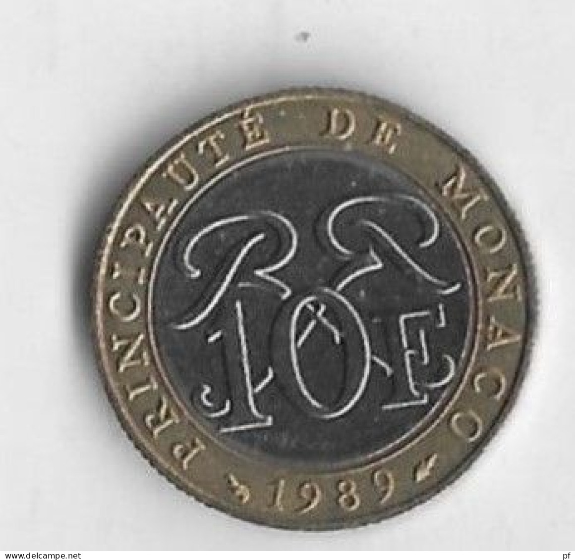 Monaco 10 Francs 1989   Bi-Metaal   UNC FDC - Uncirculated