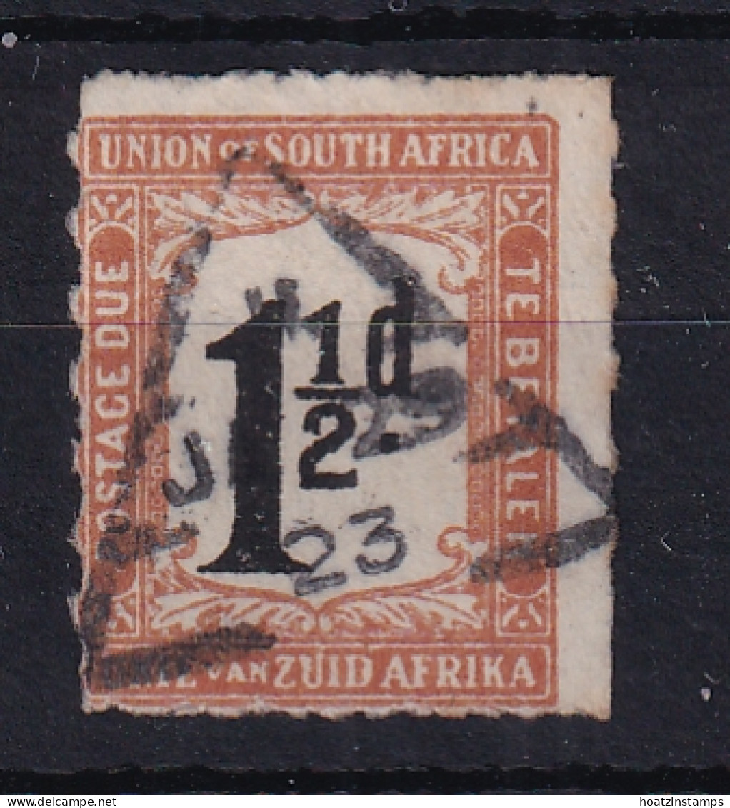 South Africa: 1922   Postage Due [rouletted]   SG D10    1½d        Used - Strafport