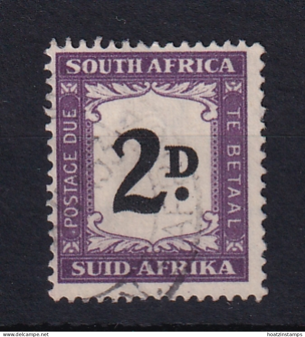 South Africa: 1950/58   Postage Due    SG D40    2d    Black & Violet   Used - Strafport