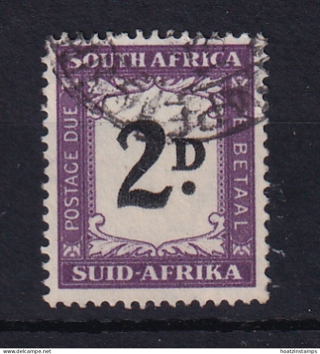 South Africa: 1950/58   Postage Due    SG D40    2d    Black & Violet   Used - Postage Due