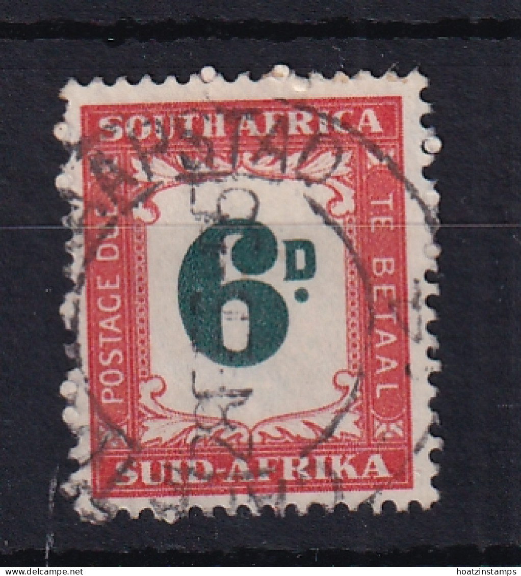 South Africa: 1950/58   Postage Due    SG D43    6d     Used - Strafport