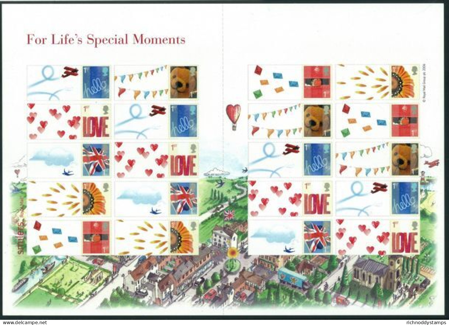 2006 For Life's Special Moments Smilers Sheet Unmounted Mint.  - Personalisierte Briefmarken