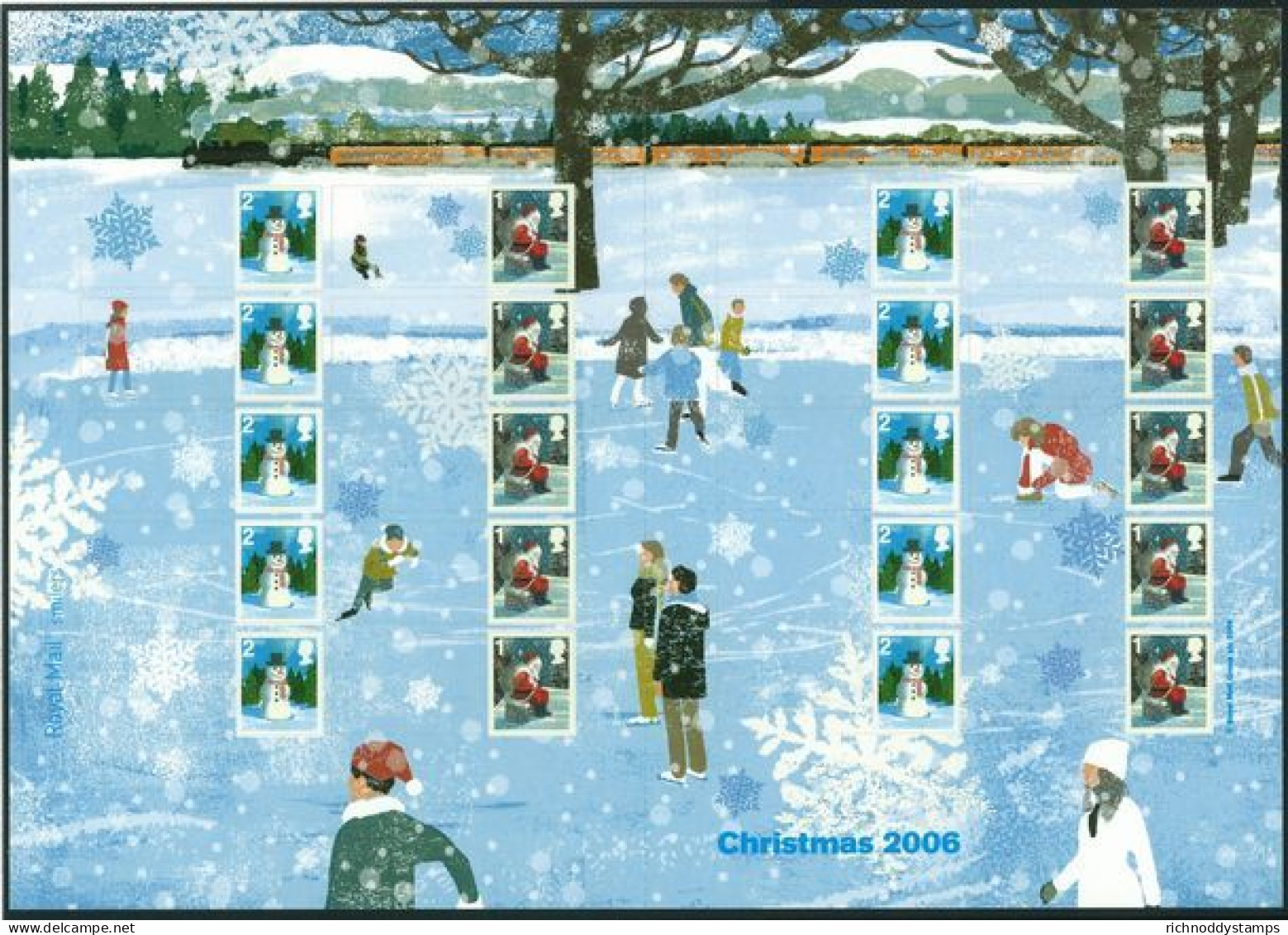 2006 Christmas Smilers Sheet Unmounted Mint.  - Persoonlijke Postzegels