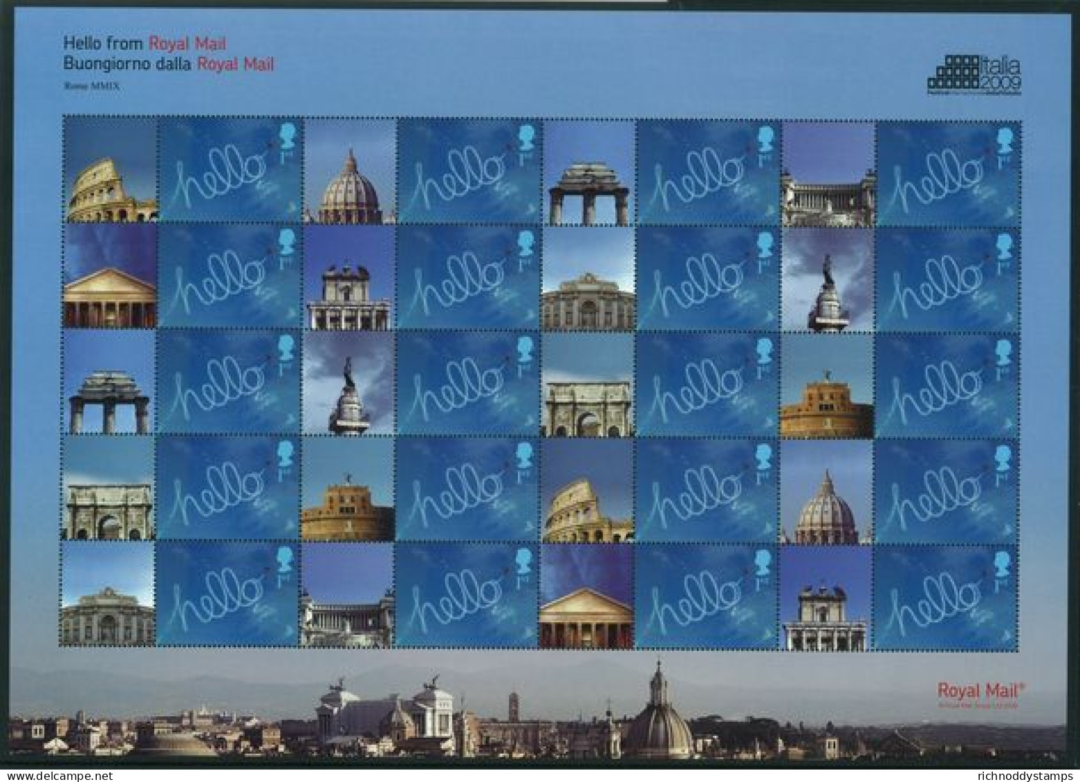2009 Italia Smilers Unmounted Mint.  - Persoonlijke Postzegels