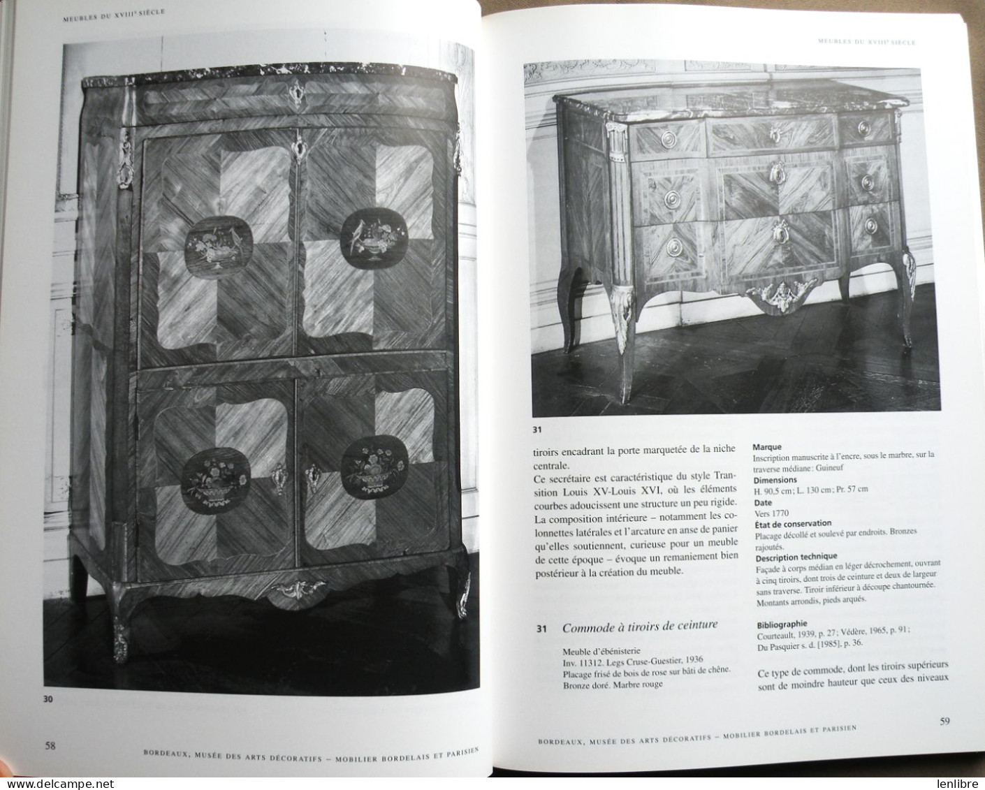 MOBILIER BORDELAIS Et PARISIEN. Bordeaux. Musée Des Arts Décoratifs. Ed. R.M.N. 1997. - Aquitaine