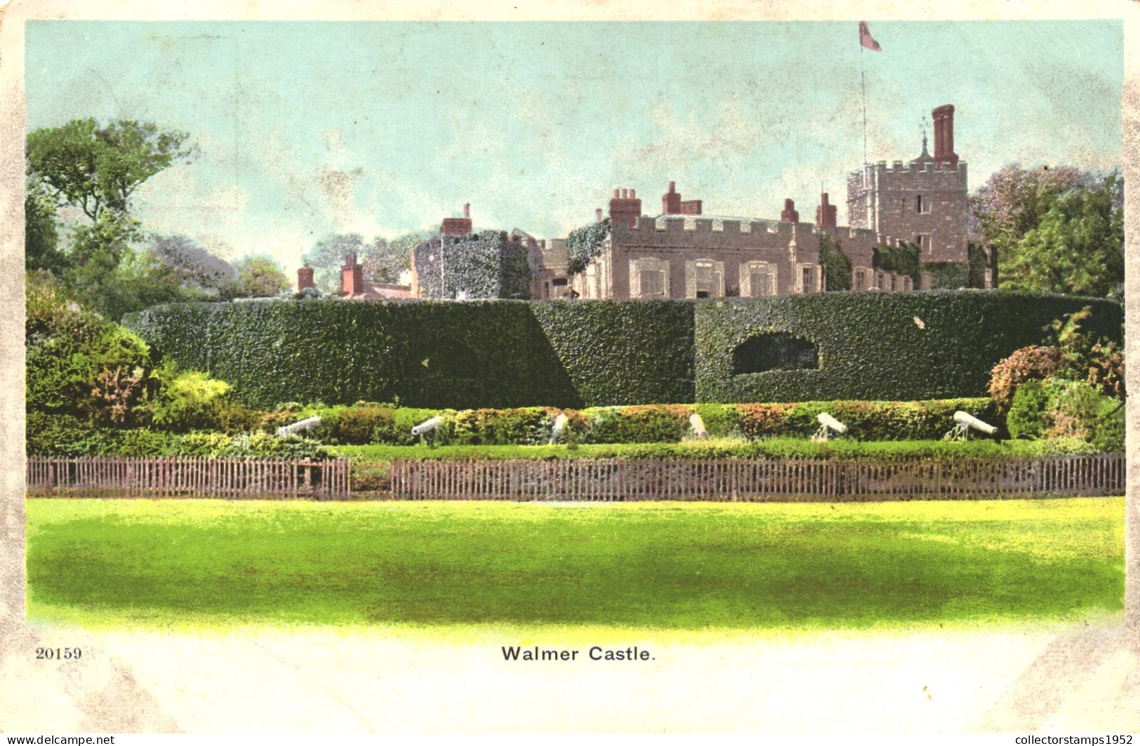 DOVER, KENT, WALMER CASTLE, ARCHITECTURE, GARDENS, ENGLAND, UNITED KINGDOM, POSTCARD - Dover