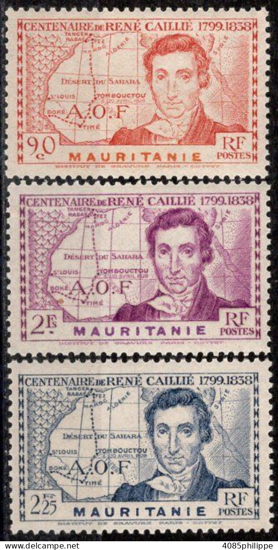 Mauritanie Timbres-poste N°95** à 97** Neufs Sans Charnières TB Cote : 7€50 - Unused Stamps