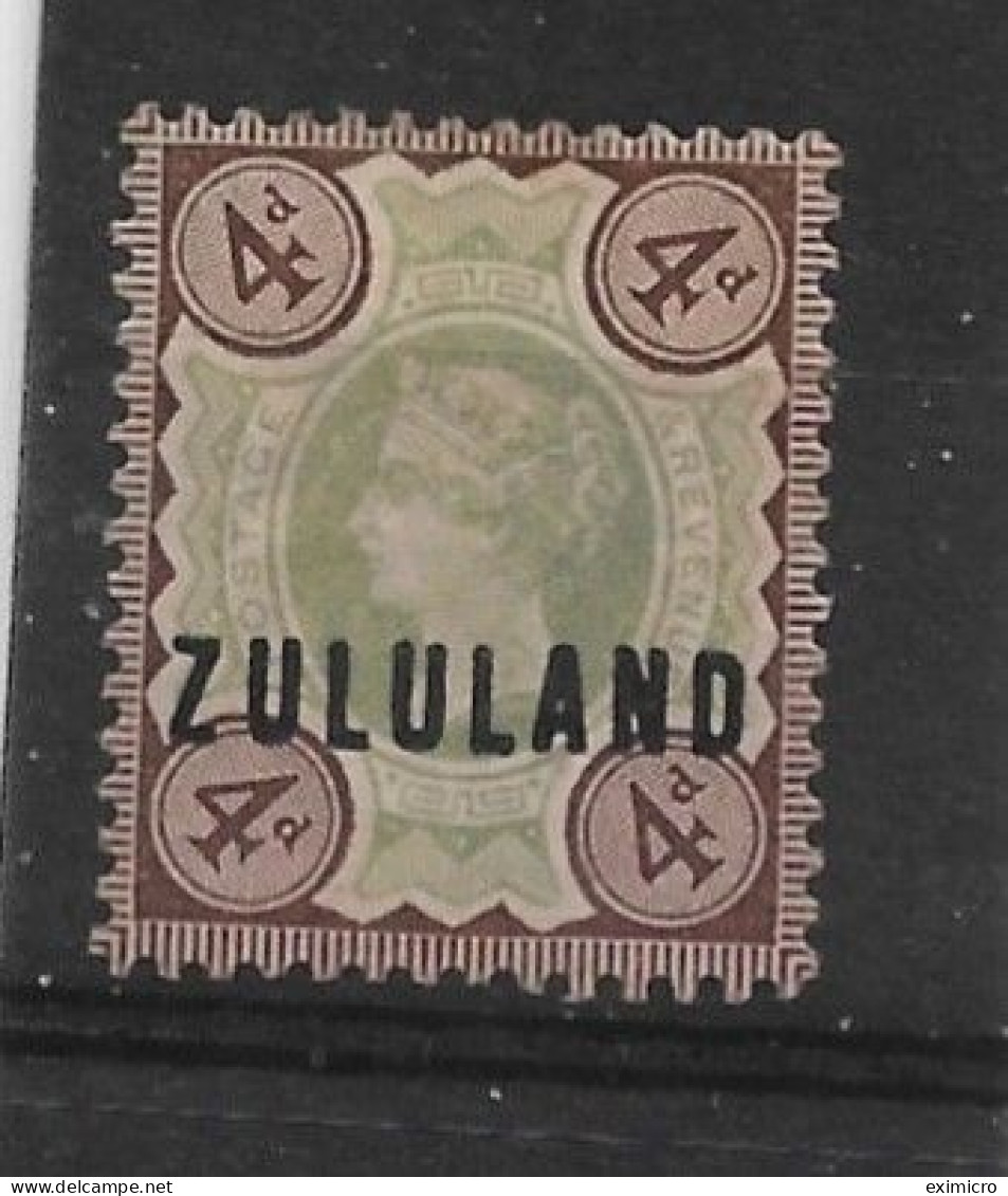 ZULULAND 1888 4d SG 6 MOUNTED MINT Cat £60 - Zoulouland (1888-1902)