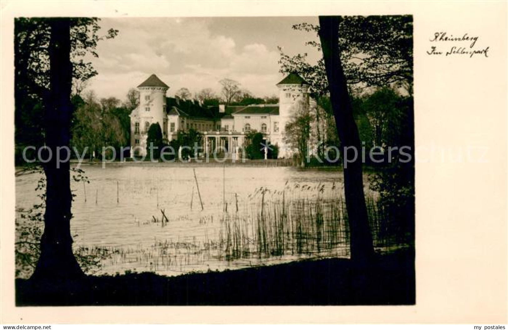 73696275 Rheinsberg Uferpartie Am See Blick Zum Schloss Rheinsberg - Zechlinerhütte