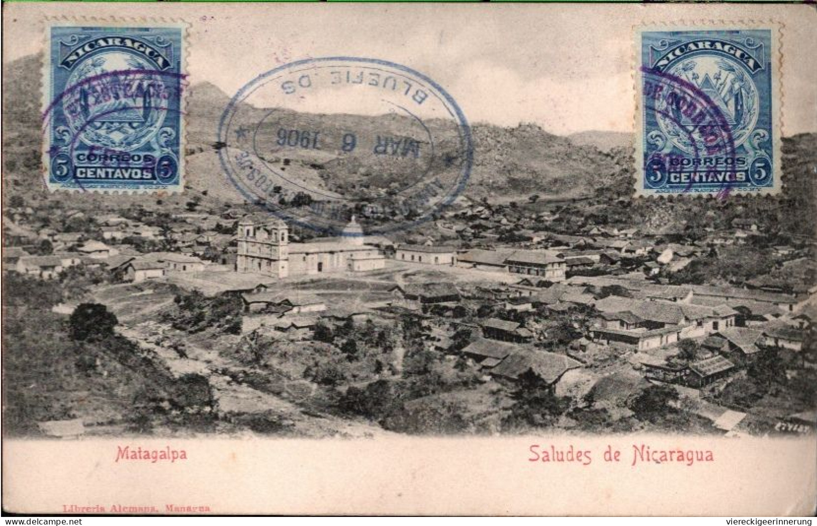 ! Alte Ansichtskarte Nicaragua, Matagalpa, 1906 - Nicaragua