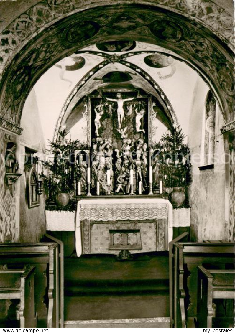 73696243 Meschede Klausenkapelle St Michael Holzgeschnitzter Altar Meschede - Arnsberg